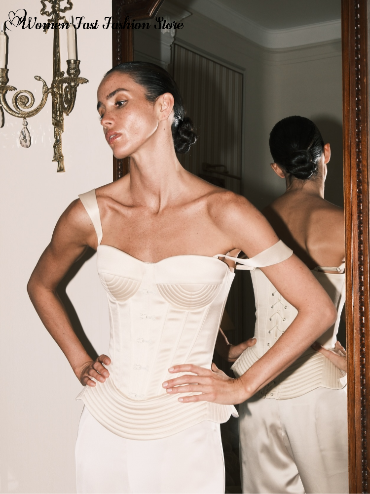 Corset Waist Cinch - Sexy Fishbone Spaghetti Strap Corset Women's