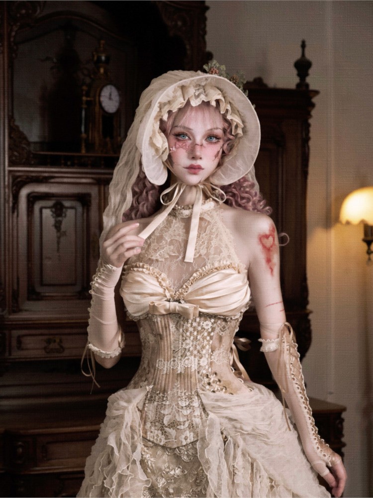 Corset Waist Cinch - Elegant fishbone corset figure-hugging waist-cinching top