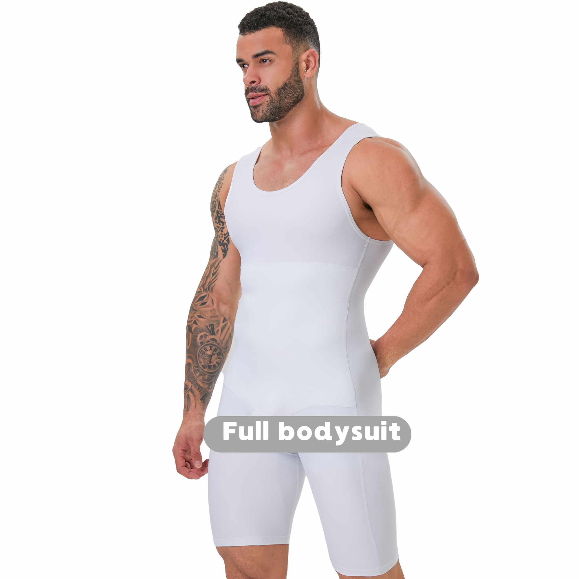 Men's Double Layer Tummy Contr - Shapewear Bodysuit Firm recensie en prijs