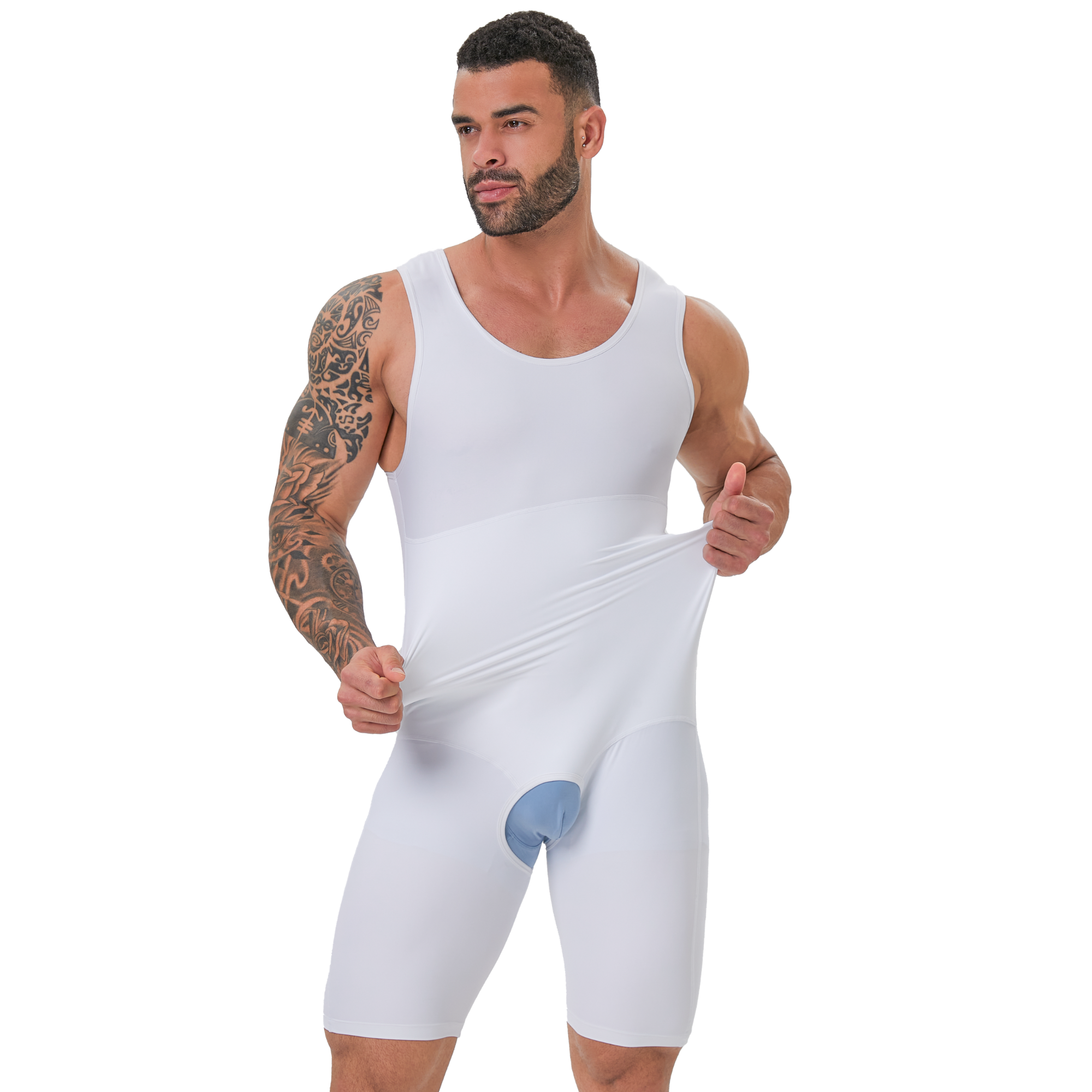 Men's Double Layer Tummy Contr - Shapewear Bodysuit Firm recensie en prijs