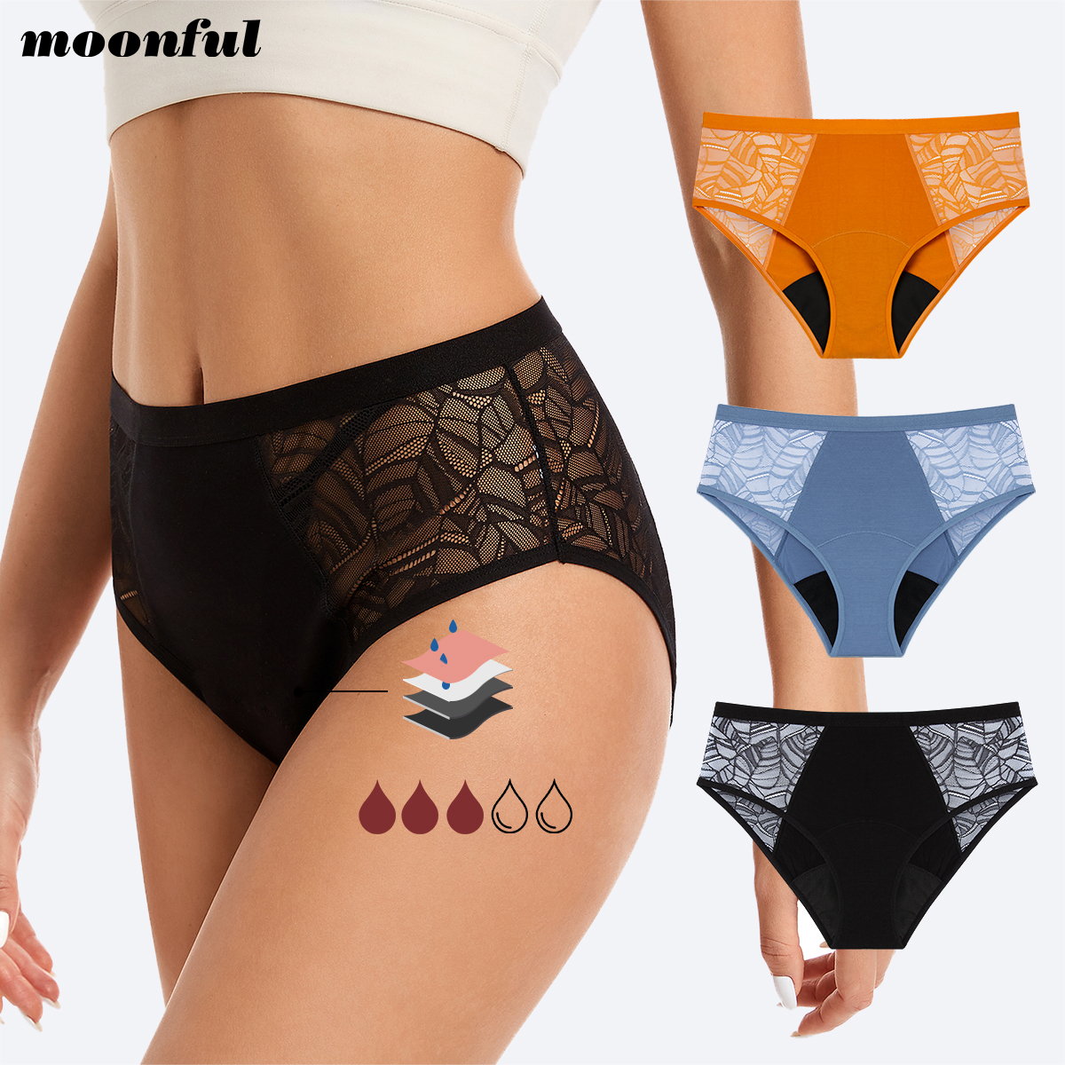 Moonful Women's Menstrual Pant - Period Panty Absorbent recensie en prijs