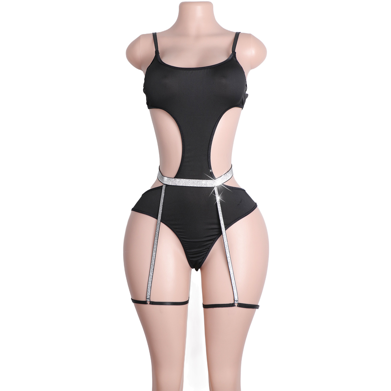Custom Rhinestone Pole Dancewe - Garter Belt Set recensie en prijs