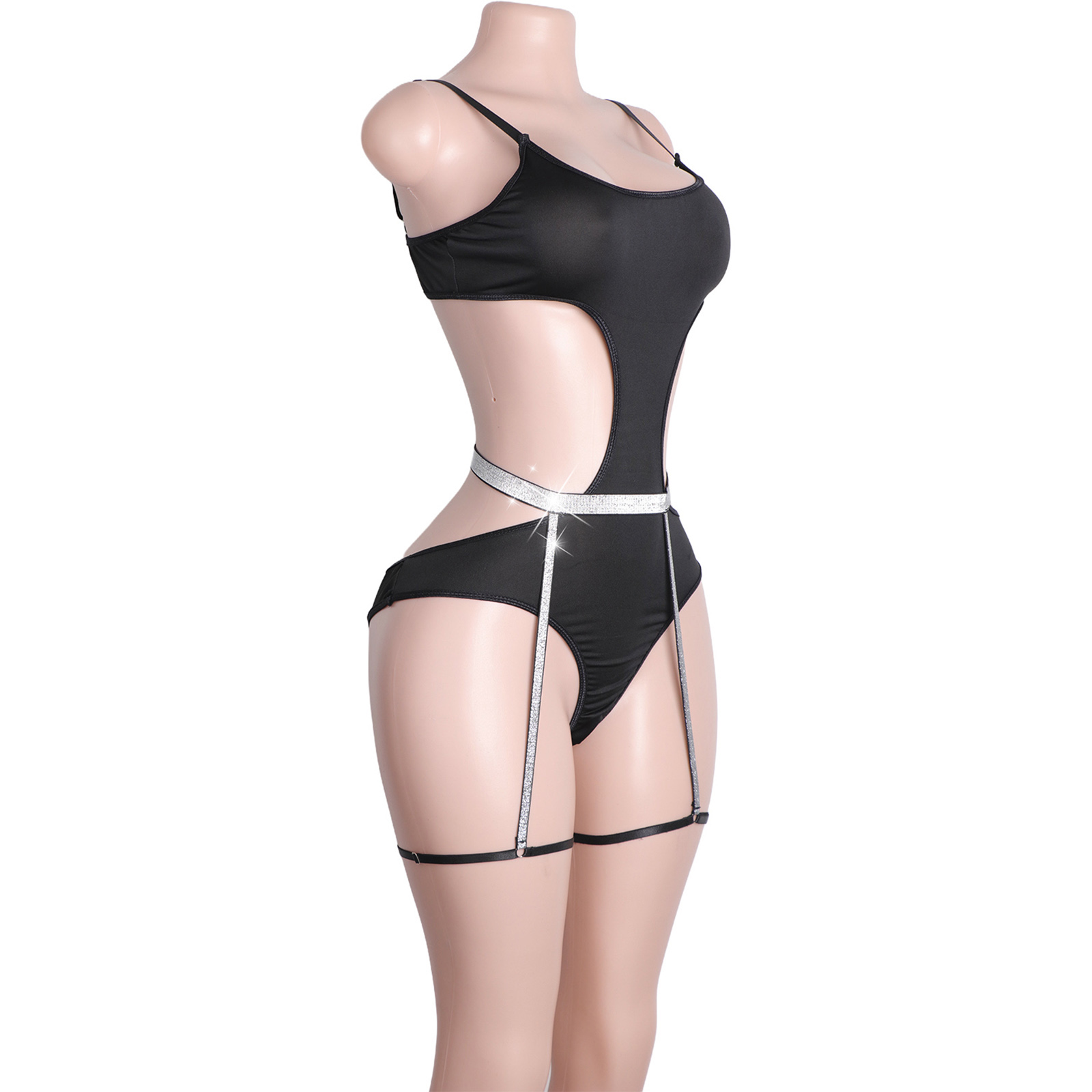 Custom Rhinestone Pole Dancewe - Garter Belt Set recensie en prijs