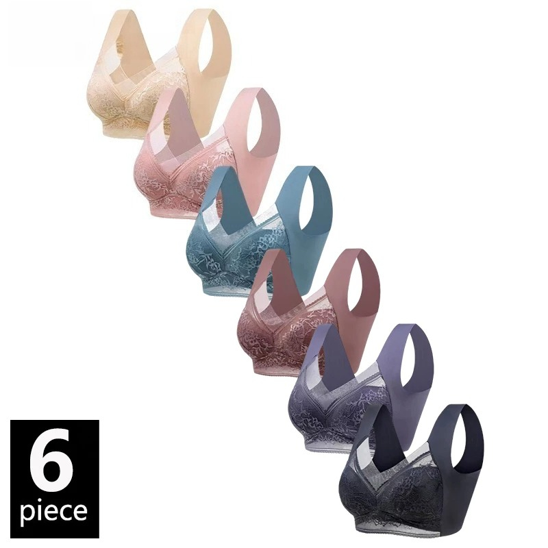 6PCS Women Wireless Push Up Br - Push Up Bra Padded recensie en prijs
