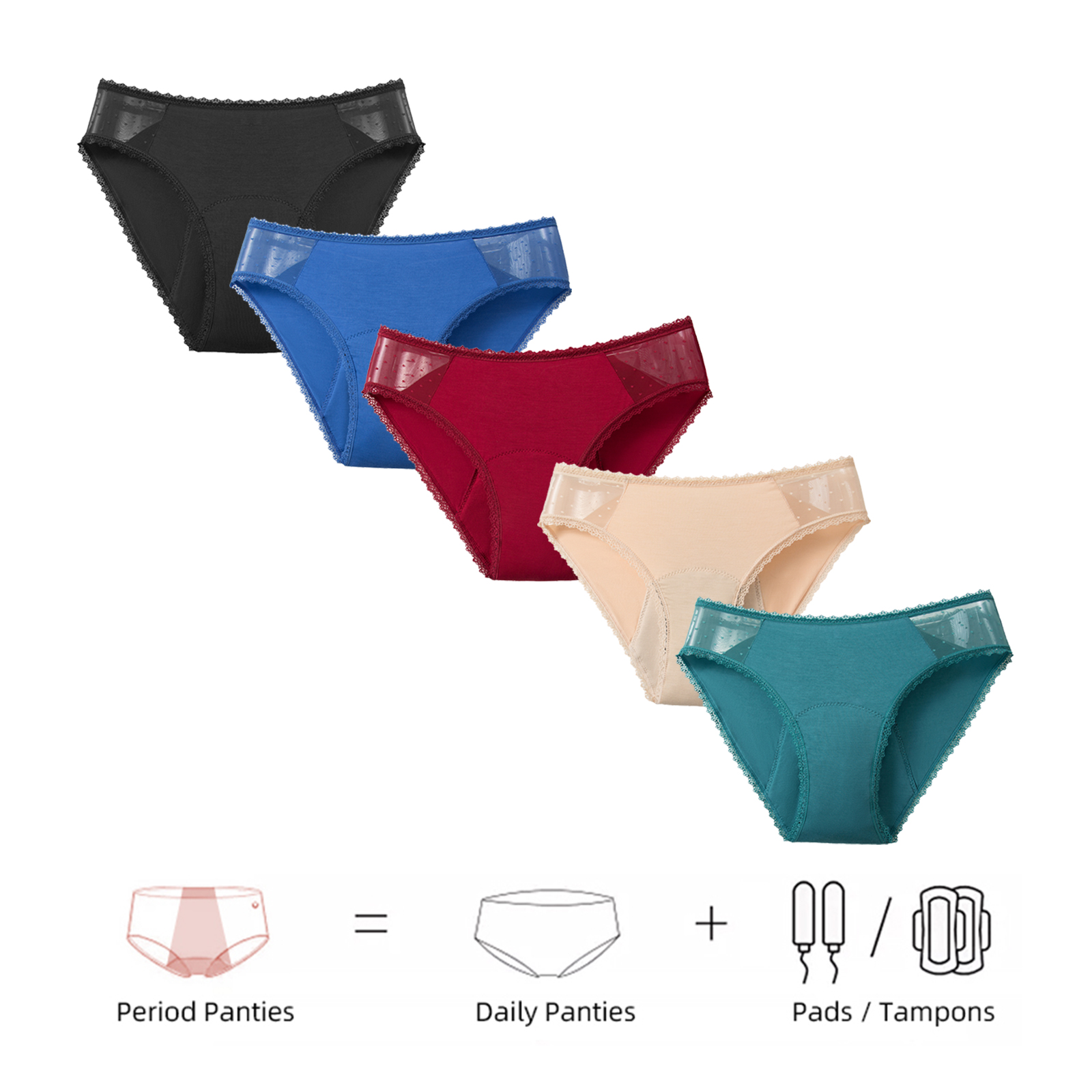 Bamboo Comfortable women's per - Period Panty Absorbent recensie en prijs