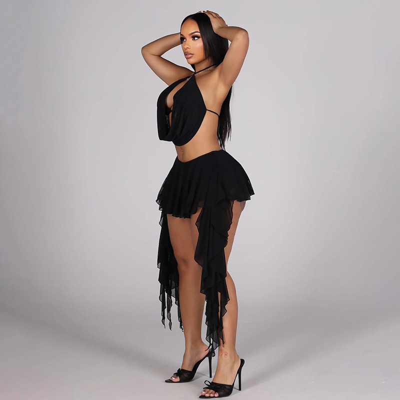 Women Sexy Solid Mesh 2 Piece  - Cami Top Lace recensie en prijs