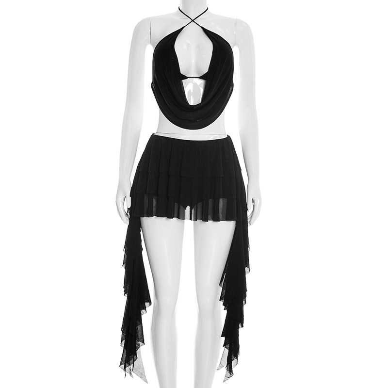 Women Sexy Solid Mesh 2 Piece  - Cami Top Lace recensie en prijs