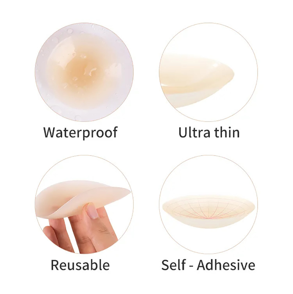 Reusable Silicone Adhesive Nip - Silicone Bra Adhesive recensie en prijs
