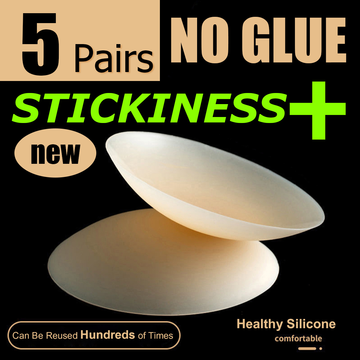 5 Pairs More Sticky 10cm No Tr - Nipple Cover Pasties recensie en prijs