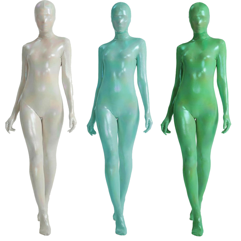 Women Shiny Gradient Zentai Bo - Shapewear Bodysuit Firm recensie en prijs