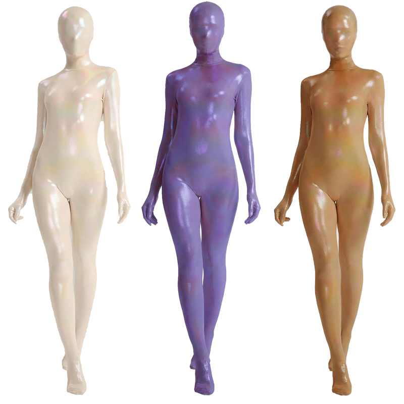 Women Shiny Gradient Zentai Bo - Shapewear Bodysuit Firm recensie en prijs