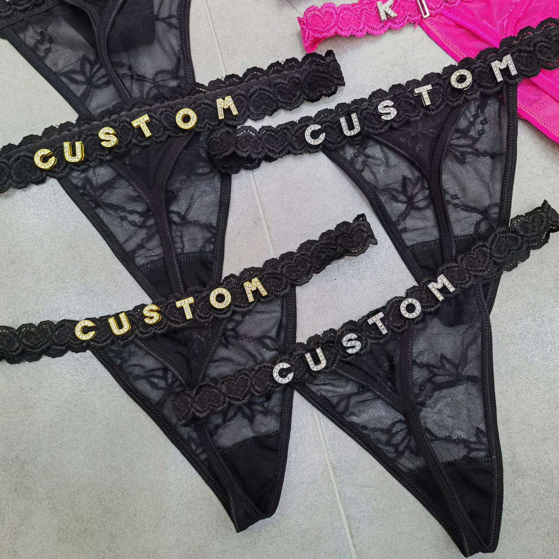 Customize Thongs Crystal Name  - Thong Bikini Women recensie en prijs