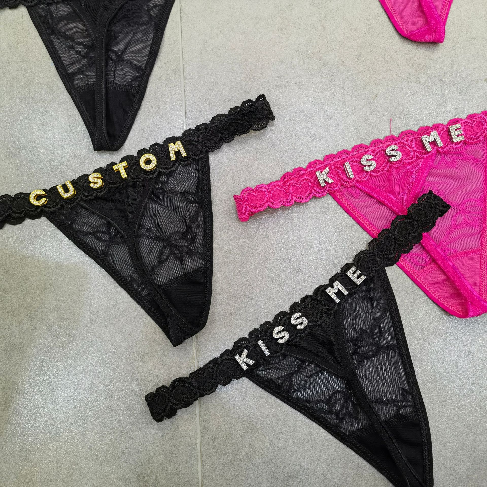 Customize Thongs Crystal Name  - Thong Bikini Women recensie en prijs