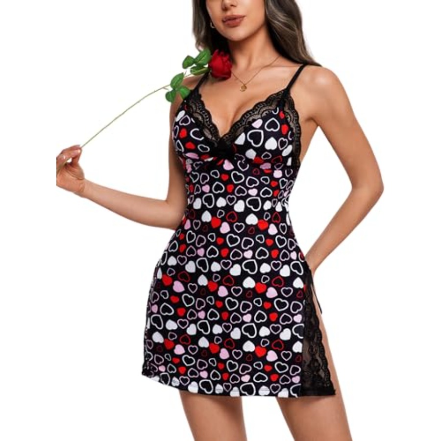 Night Gowns for Women V Neck L - Babydoll Chemise Night recensie en prijs