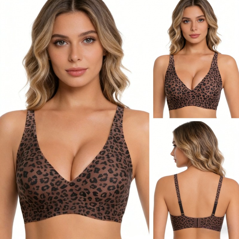 Leopard Print Wireless Jelly S - Seamless Underwear Women recensie en prijs