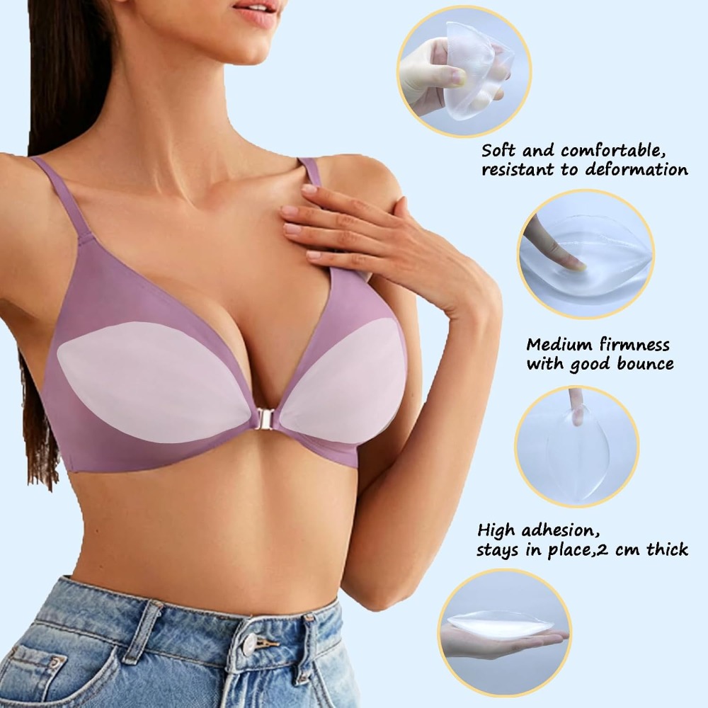 Adhesive Silicone Bra Inserts  - Push Up Bra Padded recensie en prijs