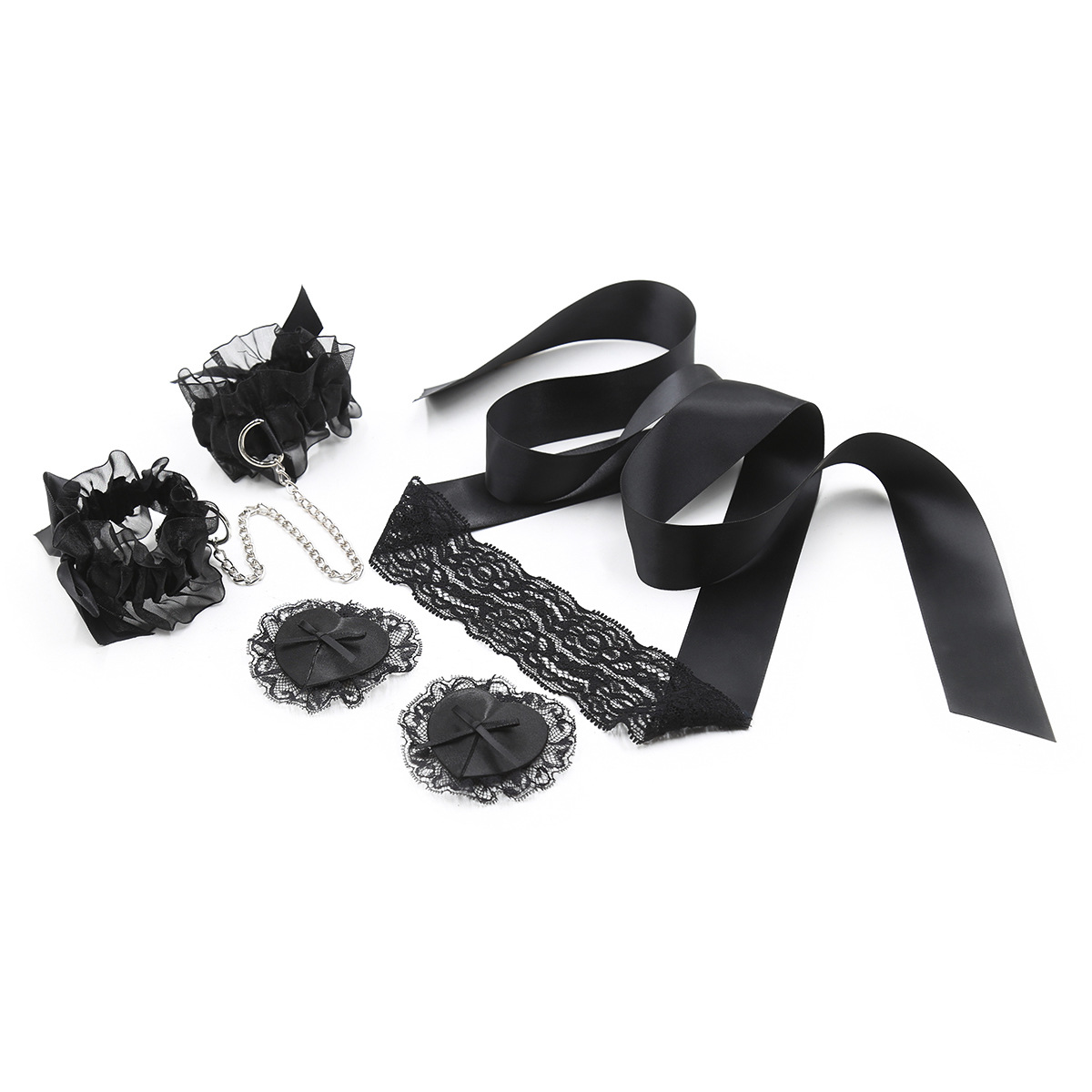 Lace Sex Toy Set Adult Handcuf - Nipple Cover Pasties recensie en prijs