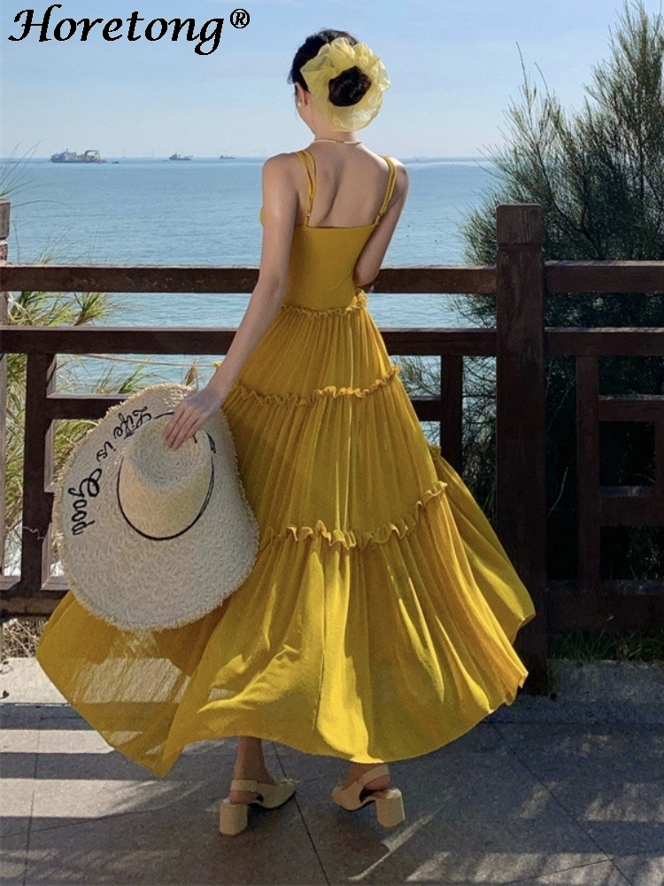 Women's Summer Solid Cami Maxi - Corset Waist Cinch recensie en prijs