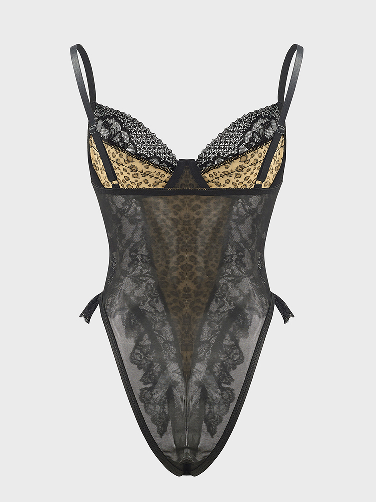 Sexy Lace Leopard Pattern Body - Shapewear Bodysuit Firm recensie en prijs