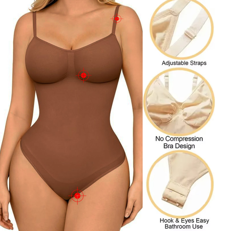GUUDIA Spandex Bodysuit Thong  - Shapewear Bodysuit Firm recensie en prijs