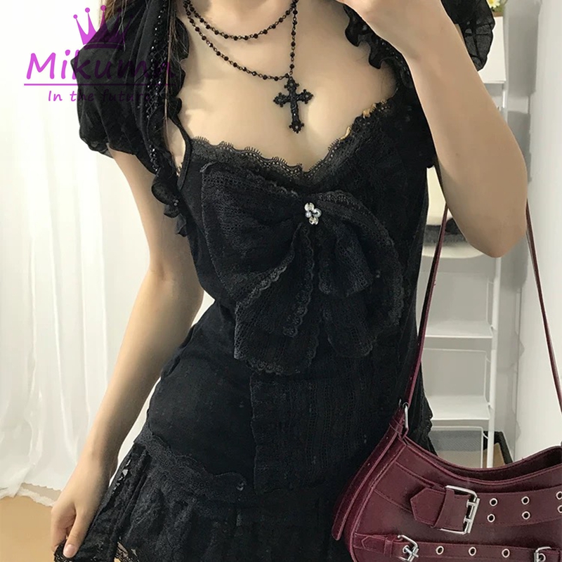 Mikumn Gothic Lolita Black Lac - Cami Top Lace recensie en prijs