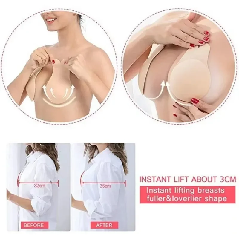 1Pair Self Adhesive Silicone S - Silicone Bra Adhesive recensie en prijs