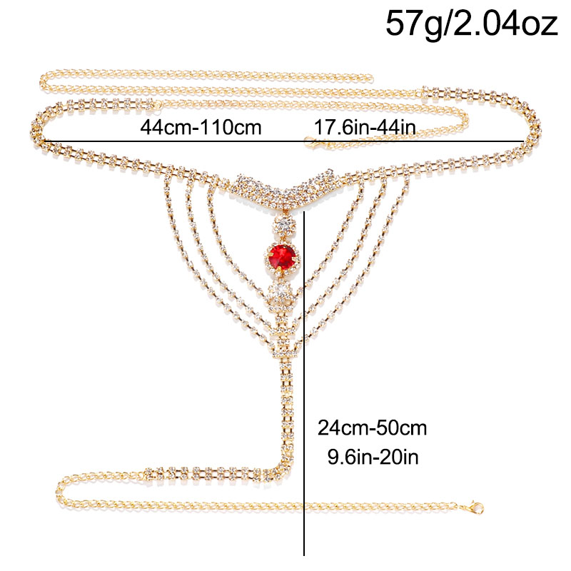 Crystal Rhinestone Body Chain  - Thong Bikini Women recensie en prijs