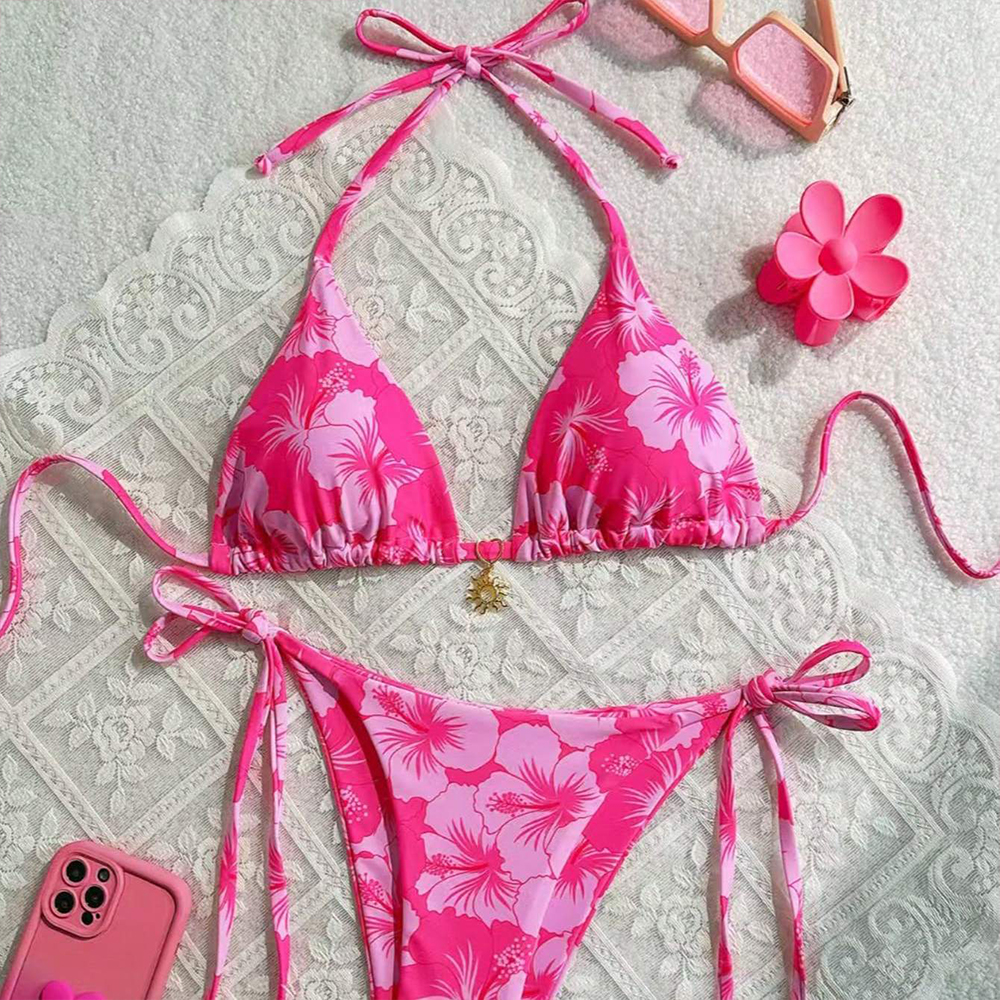 Women's Printed Vest Bikini+Th - Thong Bikini Women recensie en prijs