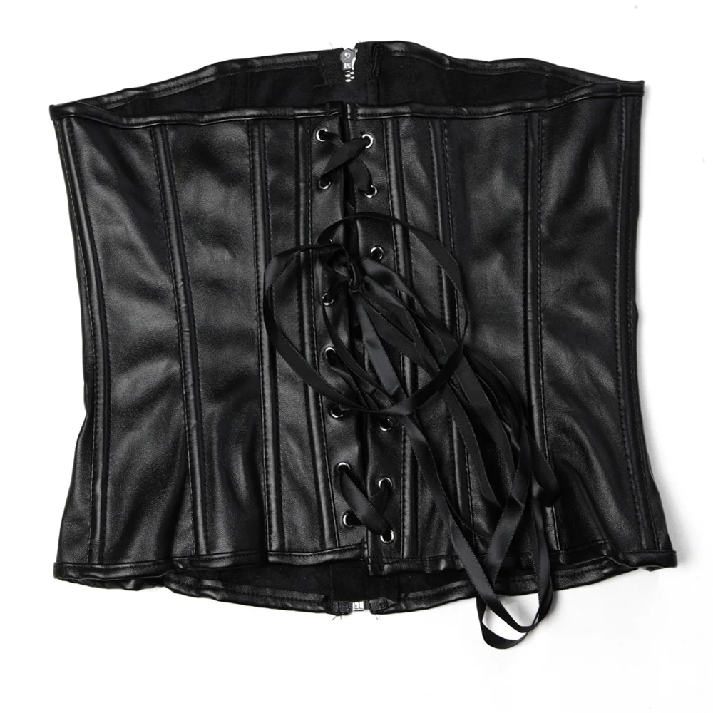 Black Short Zipper PU Faux Lea - Corset Waist Cinch recensie en prijs