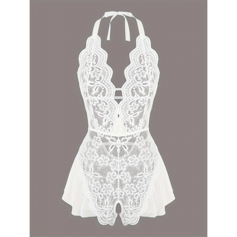 Charming Lace Mesh Teddy, Scal - Lace Teddy Lingerie recensie en prijs