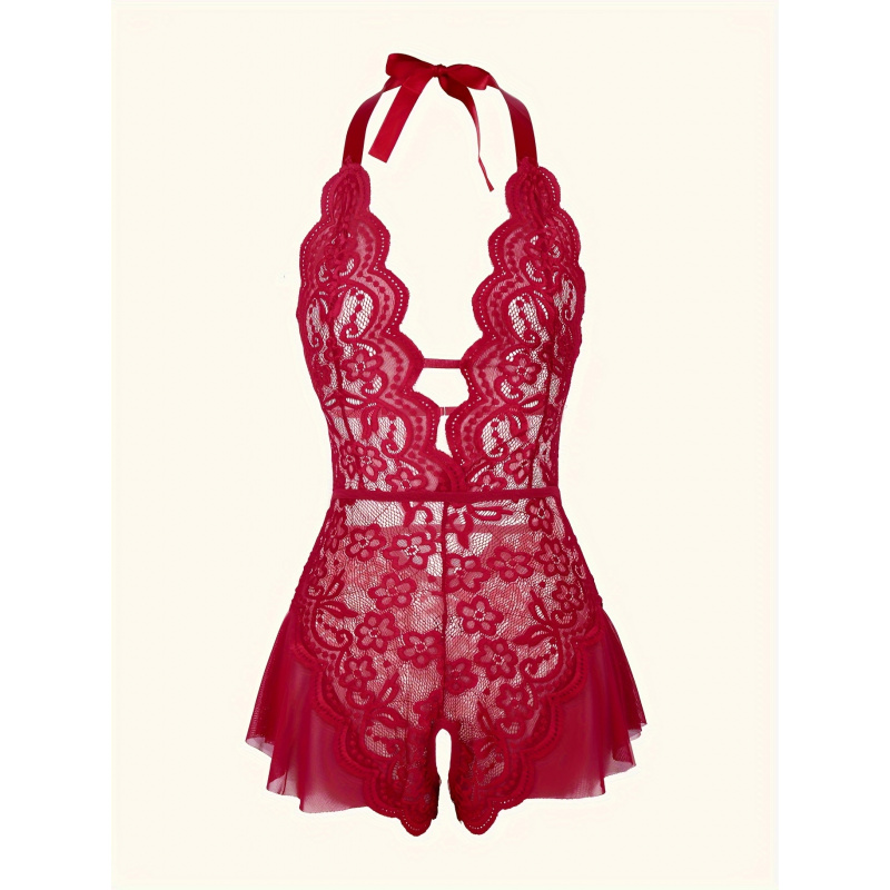 Charming Lace Mesh Teddy, Scal - Lace Teddy Lingerie recensie en prijs