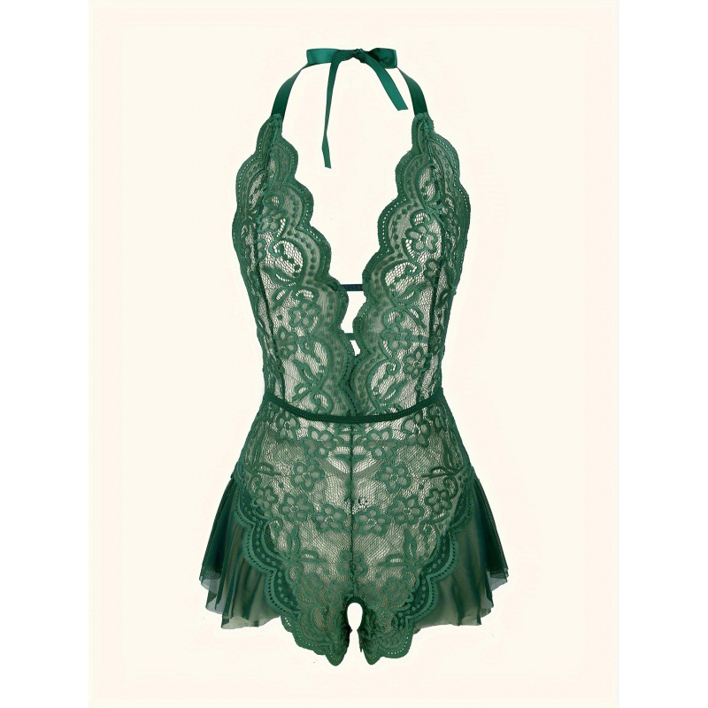 Charming Lace Mesh Teddy, Scal - Lace Teddy Lingerie recensie en prijs