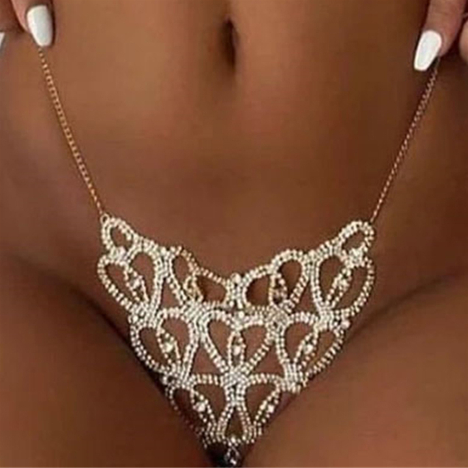 Sexy Body Chain Heart-shaped T - Thong Bikini Women recensie en prijs