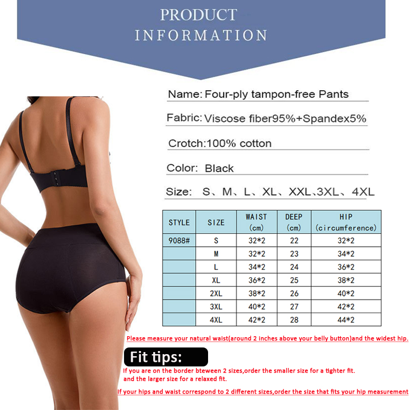 Heavy Flow Menstrual Panties 4 - Period Panty Absorbent recensie en prijs
