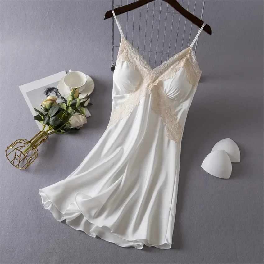 Women's Sexy Lingerie Satin Ni - Babydoll Chemise Night recensie en prijs