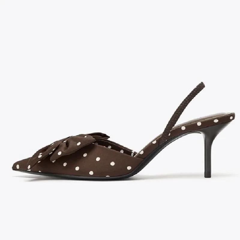 Brown Polka Dot Butterfly Knot - Slip Dress Satin recensie en prijs