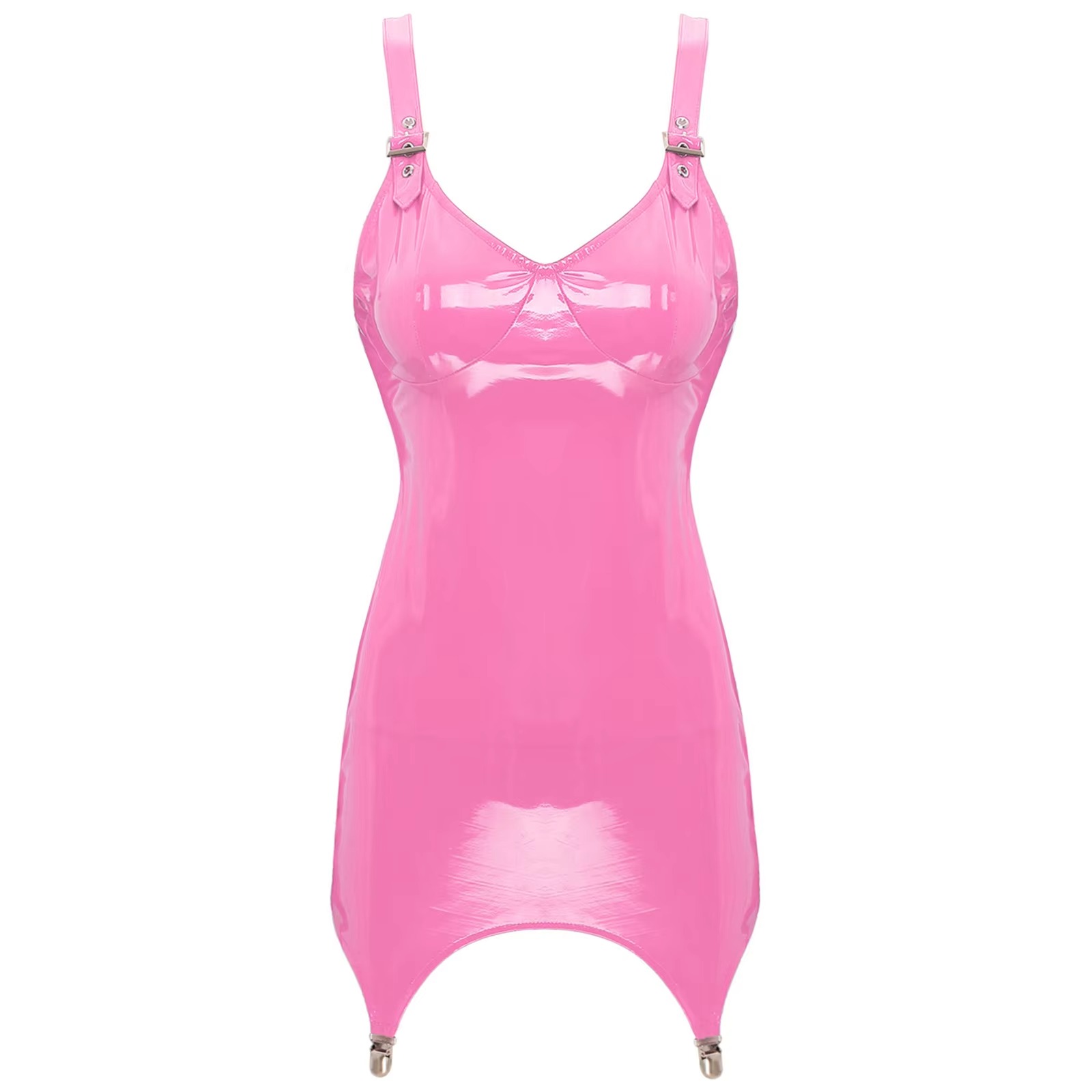 Womens Shiny Metallic PVC Leat - Babydoll Chemise Night recensie en prijs