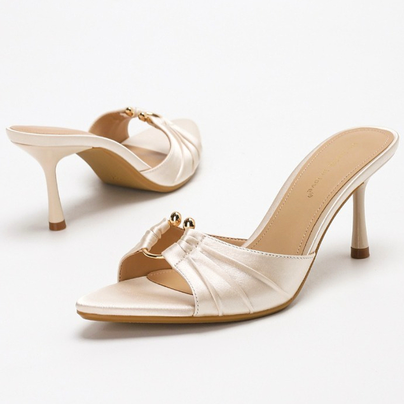 Pleated Metal Ring Satin Elega - Slip Dress Satin recensie en prijs