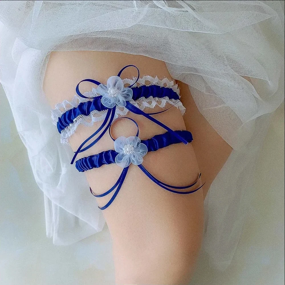 2pcs/Set Satin Ribbon Wedding  - Garter Belt Set recensie en prijs