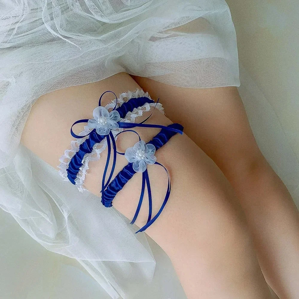2pcs/Set Satin Ribbon Wedding  - Garter Belt Set recensie en prijs
