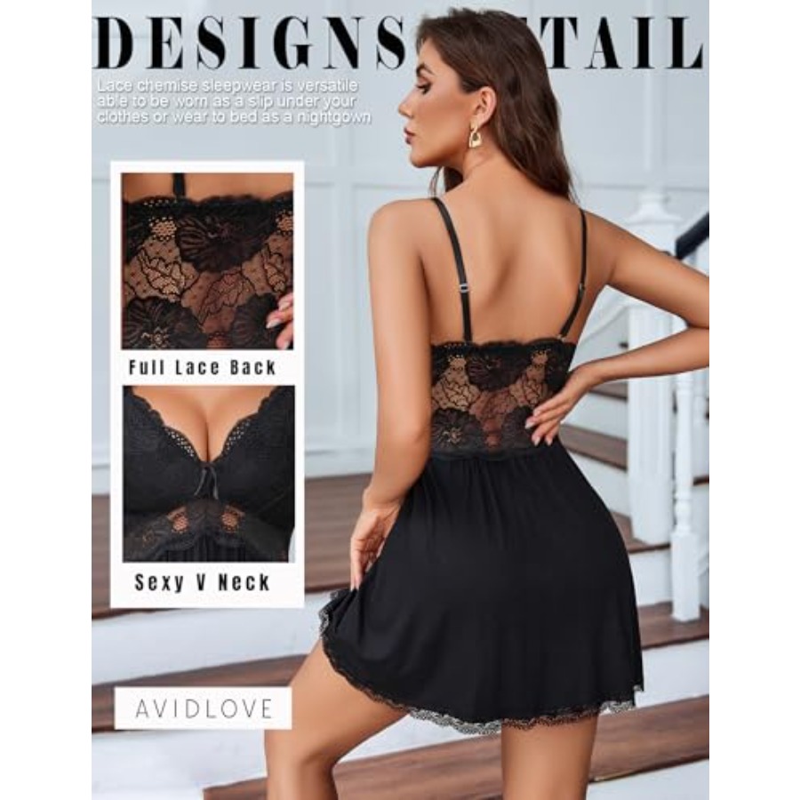 Avidlove Women Chemise Night G - Babydoll Chemise Night recensie en prijs