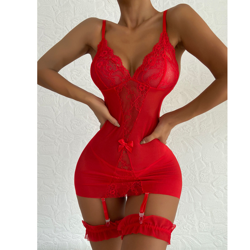 Transparent V-neck Strap Night - Babydoll Chemise Night recensie en prijs