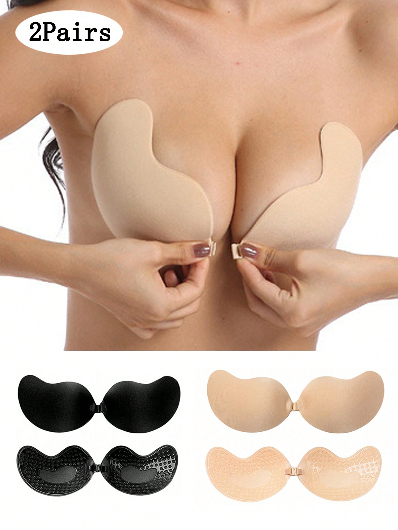 2-pack Women's Self-Adhesive I - Push Up Bra Padded recensie en prijs