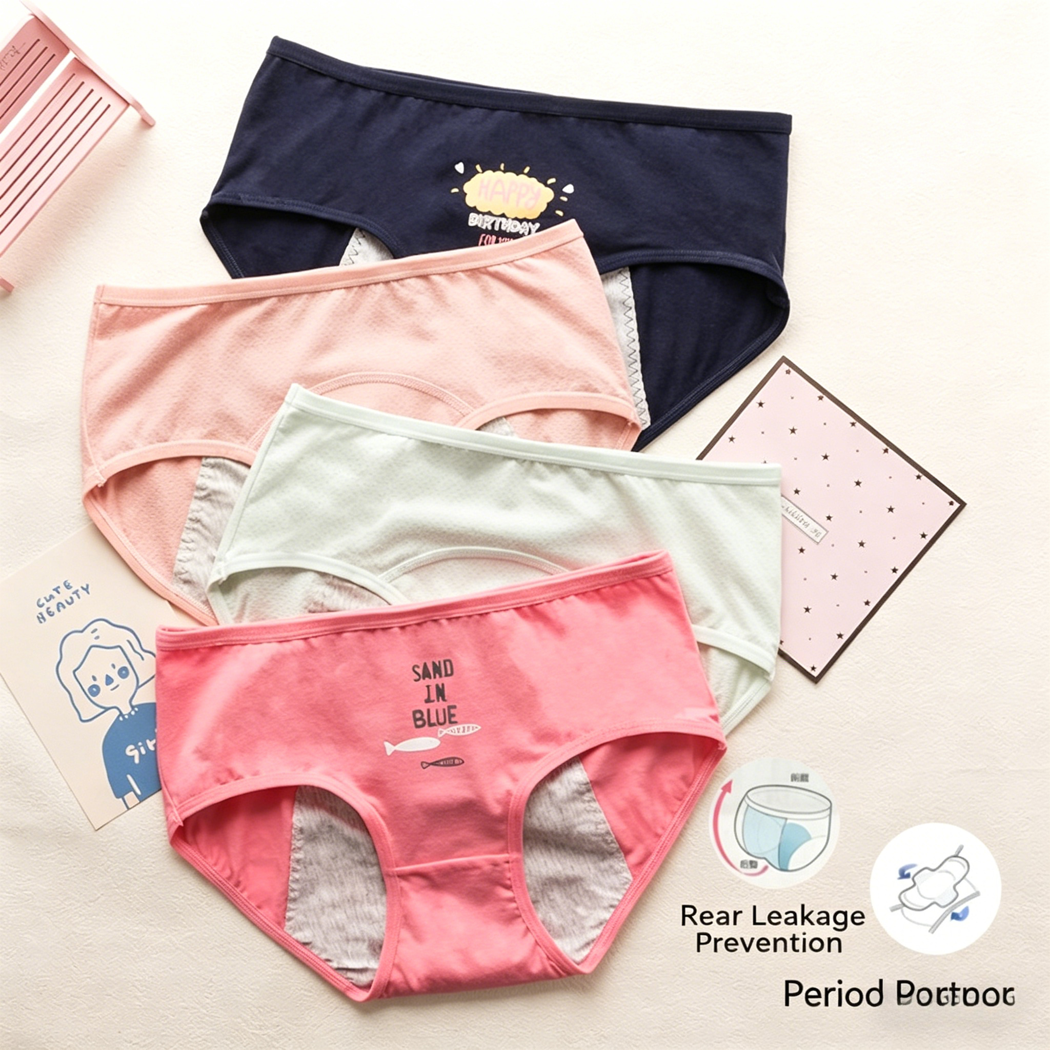 Cute Cartoon Period Underwear  - Period Panty Absorbent recensie en prijs