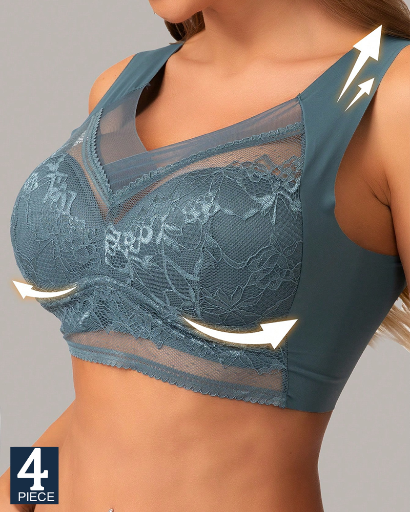 4Pcs Plus Size Women Seamless  - Push Up Bra Padded recensie en prijs