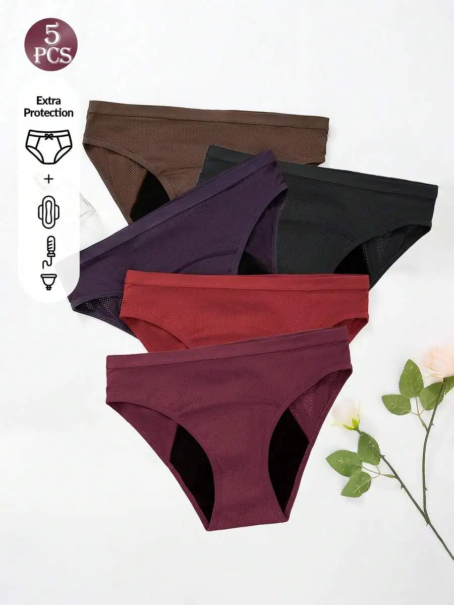 5 Pcs Women Solid Color Absorb - Period Panty Absorbent recensie en prijs