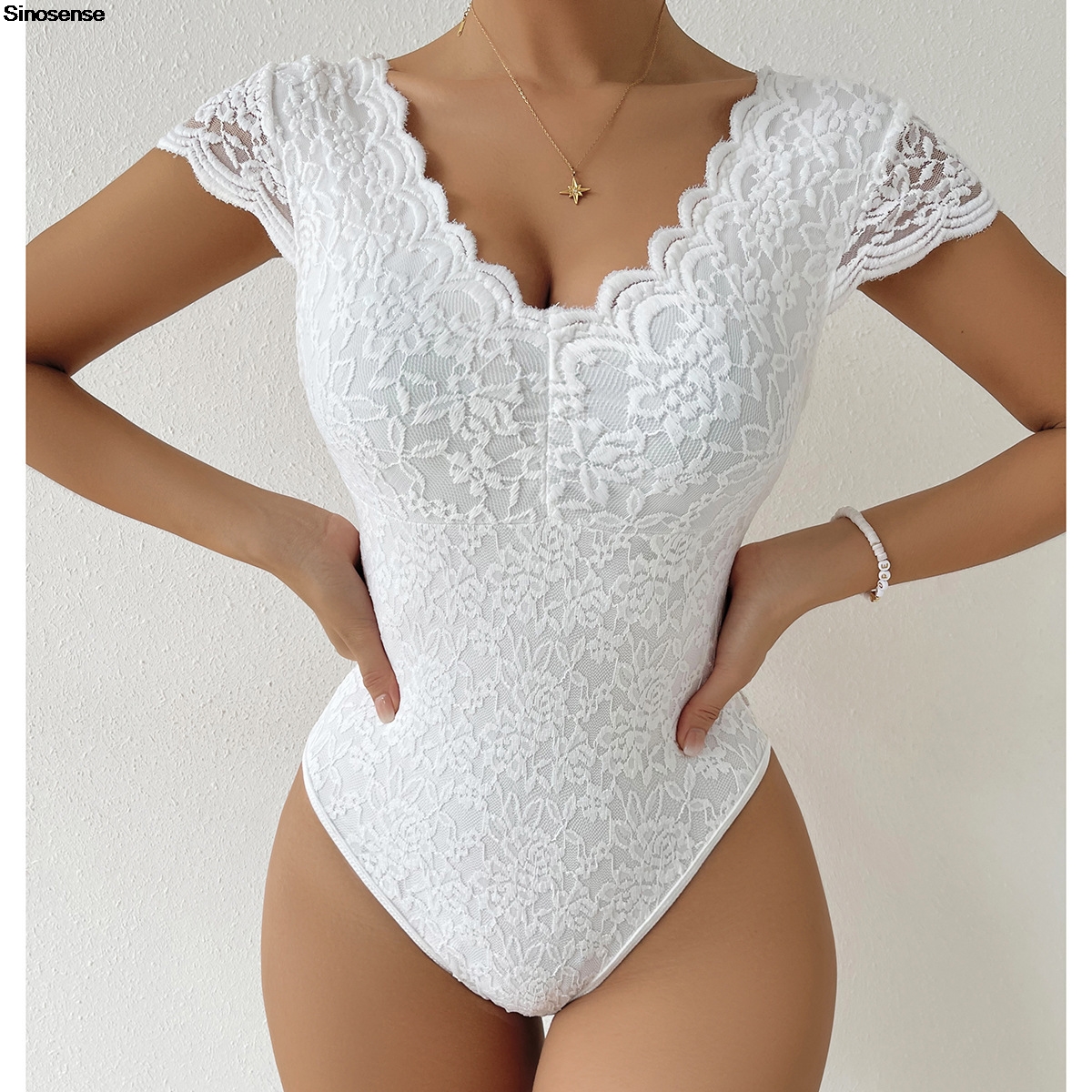 Womens Embroidery Floral Contr - Lace Teddy Lingerie recensie en prijs