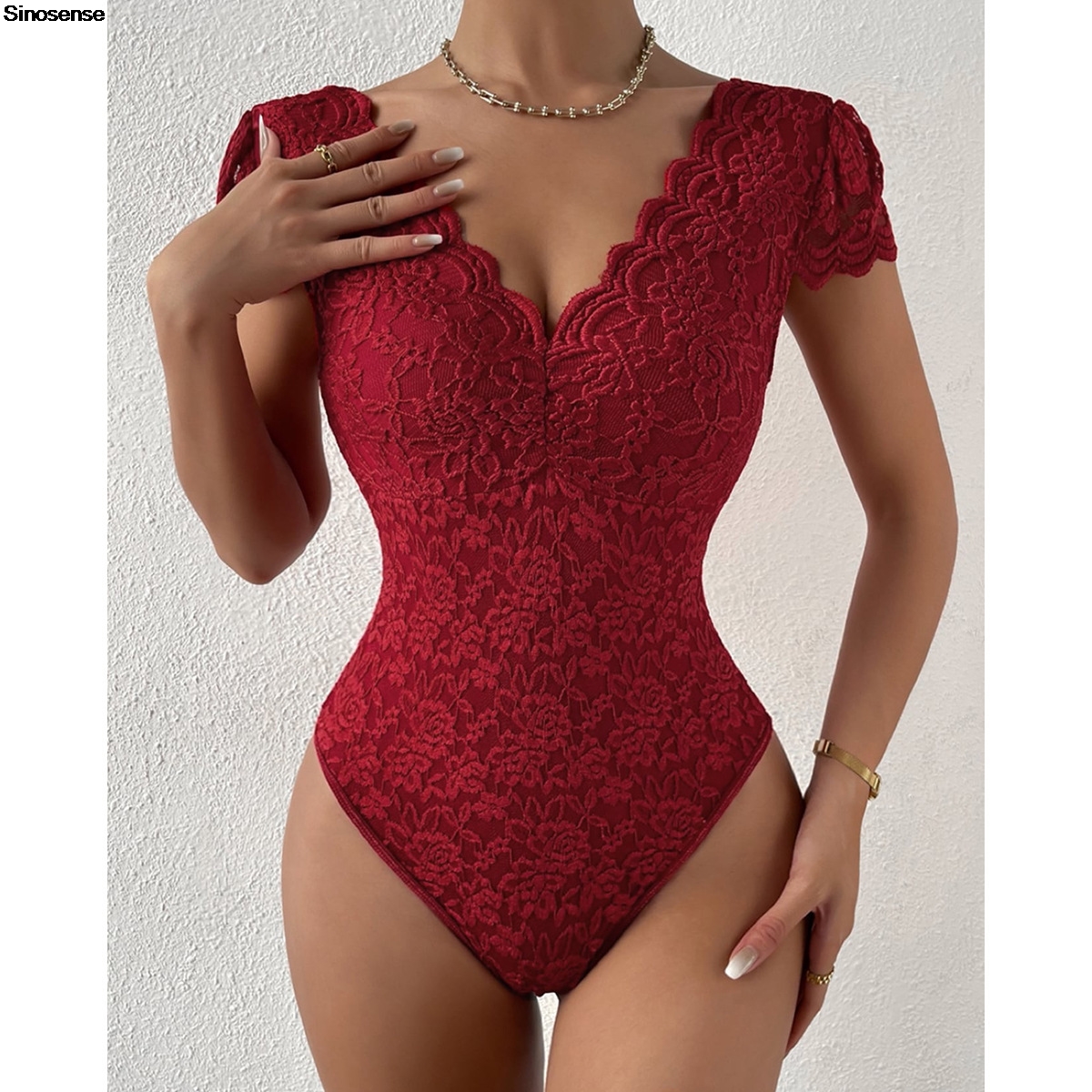 Womens Embroidery Floral Contr - Lace Teddy Lingerie recensie en prijs